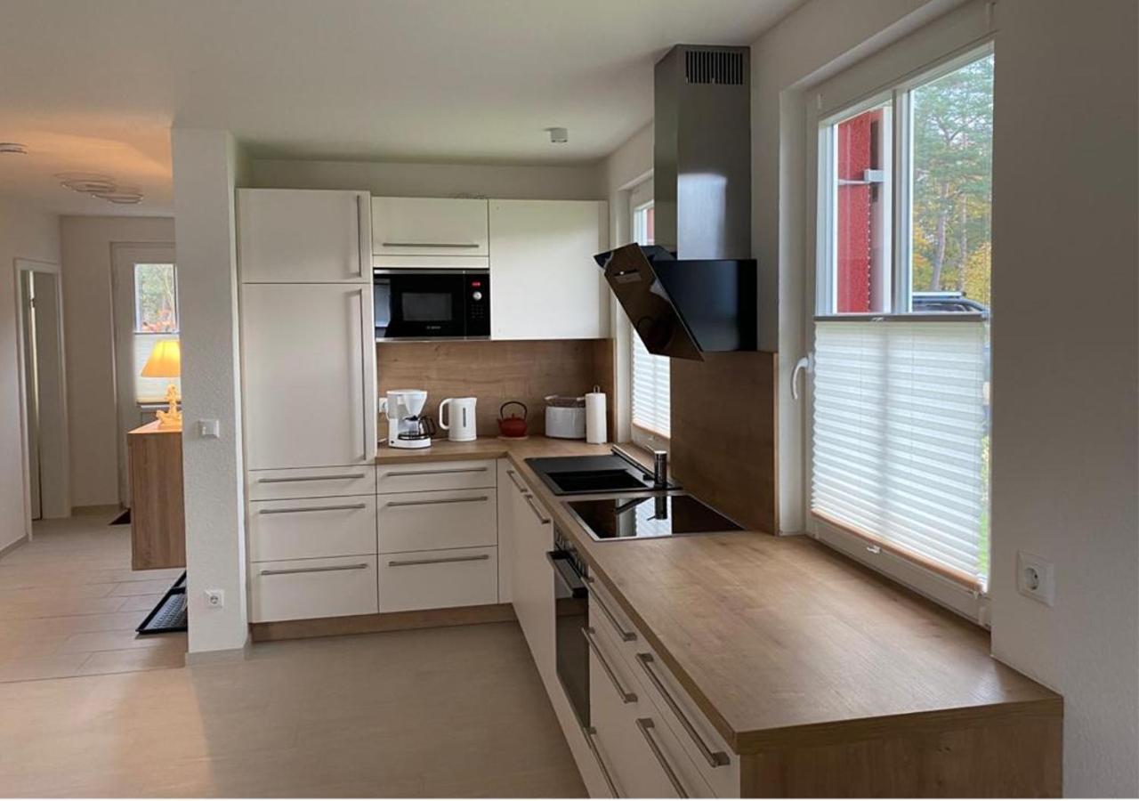 Modernes Reetdach-Ostseeferienhaus Bella Mare, Insel Usedom Mit Sauna, Kamin & Sonnenterrasse Zirchow Bagian luar foto